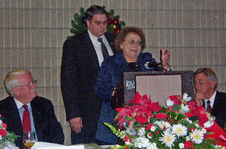 Sheilla Lampkin was recognized as 2007 Drew County Woman of the Year, observed byher husband, Judge Damon Lampkin, UAM's Jack Lassiter & Gov. Mike Beebe. 