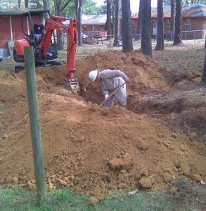 Repair crews are seem working the Saturday's damaged undergound wiring and natural gas supply lines.