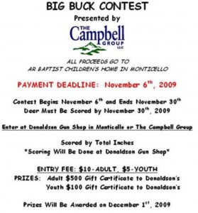 Big Buck Contest