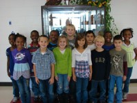 Second Grade:  Back Row: (L-R)-Kayla Shaw, Camron Reese, Caleb Love, Landon Satterlee, Diego Rivera, Halley Childs, Maleia Green  Front Row: (L-R)-Meleri Herman, Zachery Forrest, Ayden Sanson, Erica Jordan, Destin Christmas, Ashton Arnold