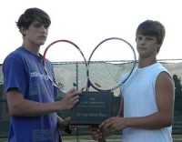 Eamon and Tommy Boys Doubles District Winners