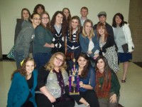 Seated: Celeste Richard, Maggie Barnett, Dani West, Hannah James 2nd Row: Michelle Montgomery, Shelby White, Savannah Reynolds, Erin Ashcraft, Melodie Sandlin, Becca Stephenson Back row: Jessica Craven, L.J. Leslie, Mary Kate Jones, Jacob Chisom, Daniel Wigley, Krystle Conyers. Not pictured - John Bonfanti.