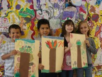 ART CONTEST WINNERS-(Left to Right) Jaden Pickett, Jose Tinajero, Samantha Sawyer, Alivia Pharr