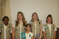 L-R Front: Skyler Nichlos, Back: Jasmine Block, Emily Smith, Kailey Raye Barnett adn Kristin Benefield