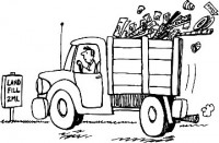trash truck landfill