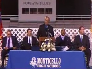 Principal Kenny Pennington at 2012 MHS Graduation