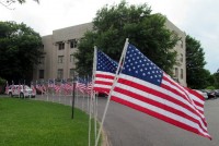 courthouse & flags