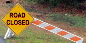road closed