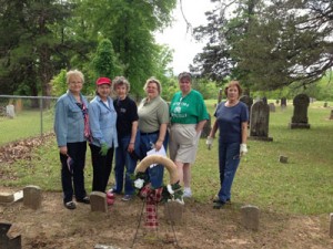 UDC Camp Ground,  April 2013  Connie Mullis, Jan West,Bettye kellum, Beth thurman, terri wolfe, sue johnson