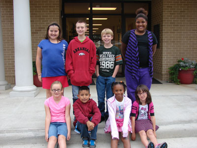 DC Fourth Grade Star Student of the Month for September   Back Row from Left: Bekah Brown, Austin Cruce, Ashton King, Briani Marshall Front Row from Left:  Madison Harris, Sabino Lucero, Meleri Herman, Maggie Defir Not Pictured: Juan Lucero