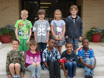 DC Third Grade Star Student of the Month for September       Back Row from Left: Austin West, Matthew Sullivan, Carley Whitehurst, Sam Wallis Front Row from Left: Ryan Sullivan, Hailey Moore, Nicholas Bailey, Meritza Spencer, DeCameron Bailey