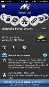 Monticello Schools now have School Connect