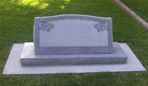 Grave cemetery stone marker