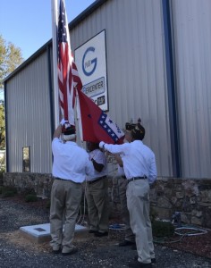 Posting of the colors.