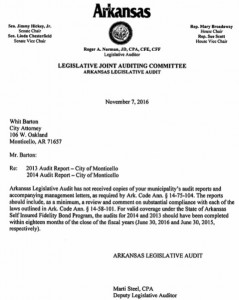 November 2016 letter,  sent individually to all city attorney and all councilmembers.