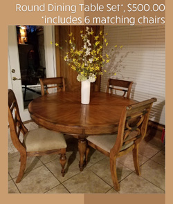 dining table & chairs