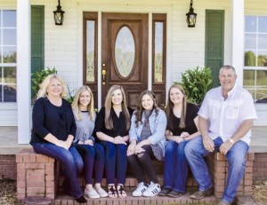 THE MIKE MCGREGOR FAMILY has a cattle ranch and a turnkey chicken fertilizer operation, among other interests. The McGregors, (from left to right) wife and mother Shelly, daughters Mikayla, Madison, McLauren and Whitney, and husband and father Mike, have been selected as Drew County’s Farm Family of the Year for 2017. 
