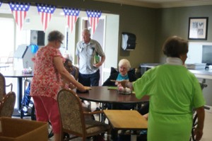 Some of the residents at Belleview playing bingo