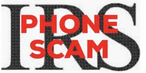 IRS phone scam