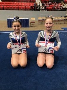 Level 3 Gymnasts: Nora Rodriguez, Peyton Colwell