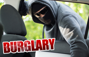 Car theft burglary break in vehicle