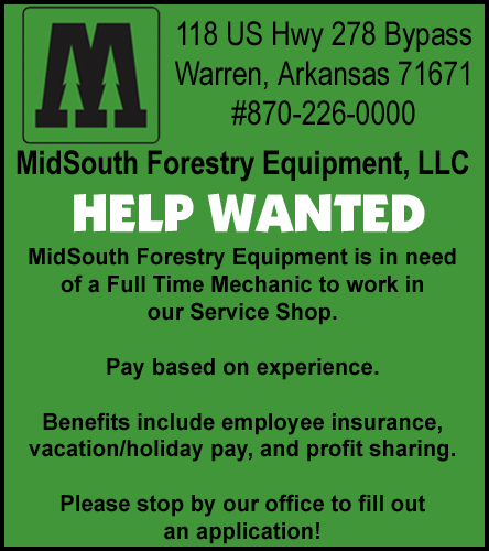 MidSouth Forestry Equipment In Warren Is In Need Of Shop Mechanic