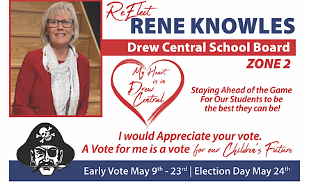 Re-Elect Rene Knowles DC School Board. Pd.Pol.Ad.