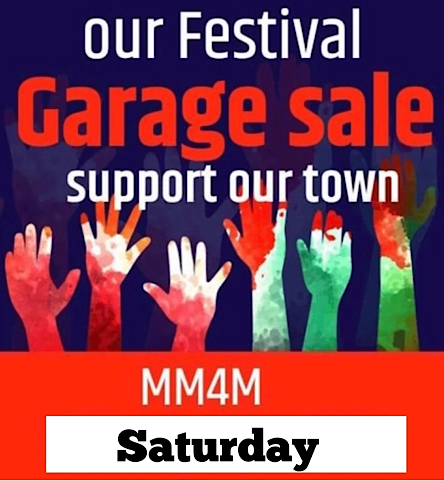 "Our Festival" Garage Sale, Saturday at Marketplace