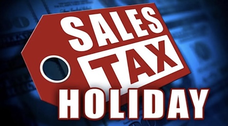 Sales tax free holiday