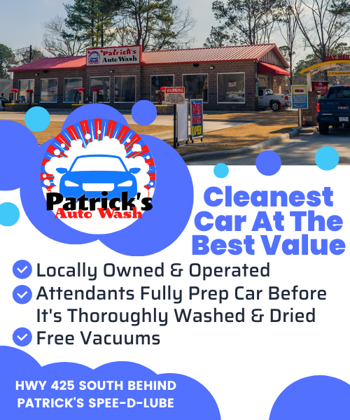 Patrick's Auto Wash, Located Behind Patrick's Spee-D-Lube on Hwy 425 In Monticello
