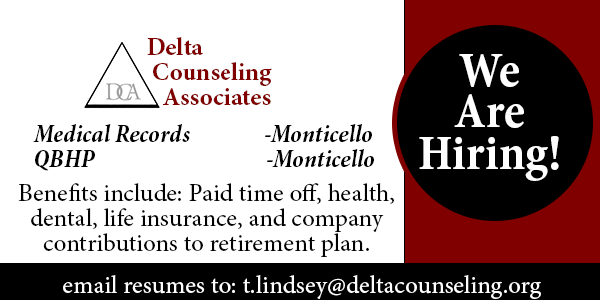 Delta Counseling Associates Hiring For Monticello Office