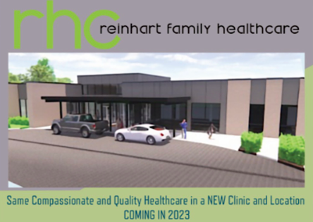 Reinhart Family Healthcare New Clinic Opening in 2023