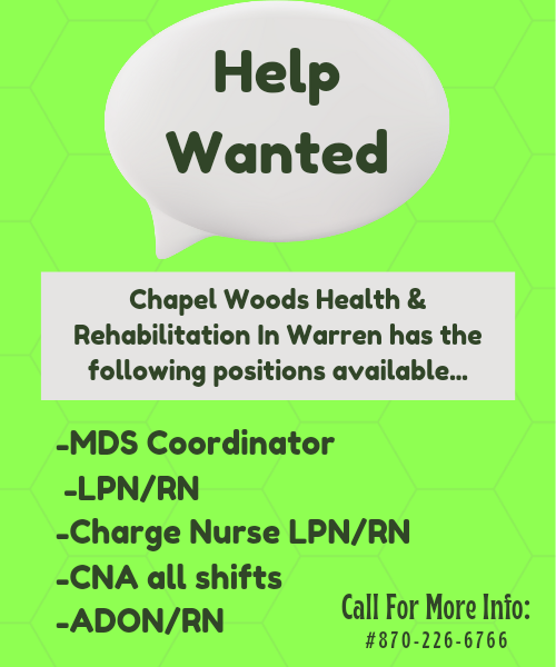 Help Wanted at Chapel Woods in Warren