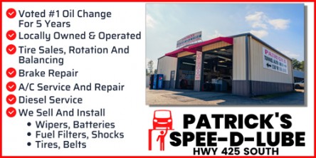 Patrick's Spee-D-Lube, Locally Owned & Operated