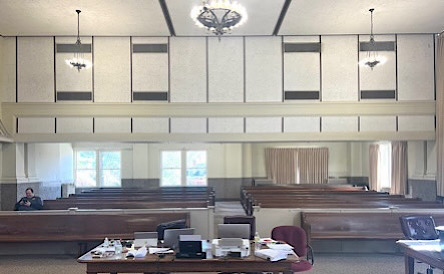 Courthouse, court room, balcony