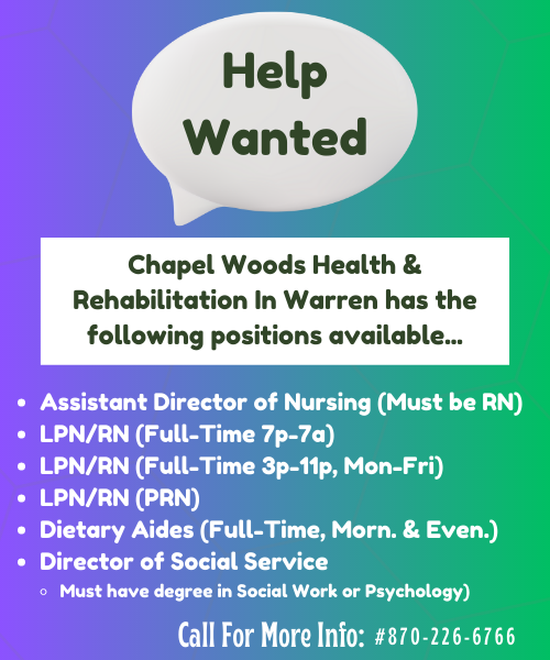 Chapel Woods Help Wanted Ad April2023