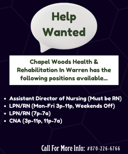 Chapel Woods Help Wanted Ad June 2023(500 × 600 px)