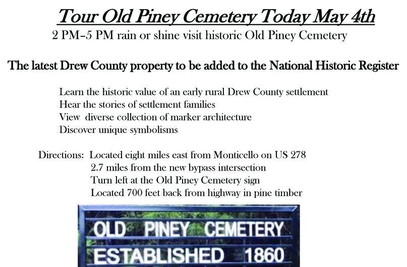 Tour Old Piney Cemetery May 4th
