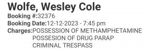 Wolfe, Wesley Cole
