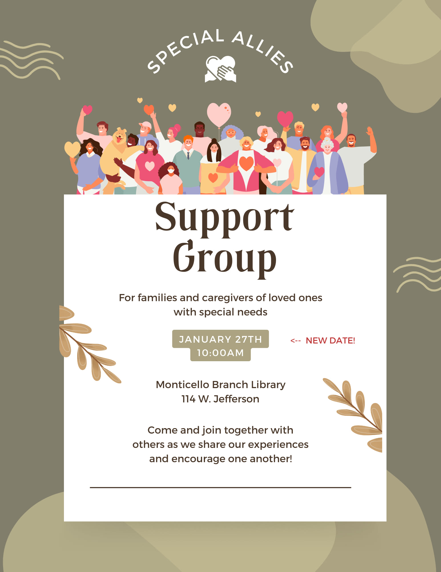 Special Allies Support Group Meeting Jan 2024