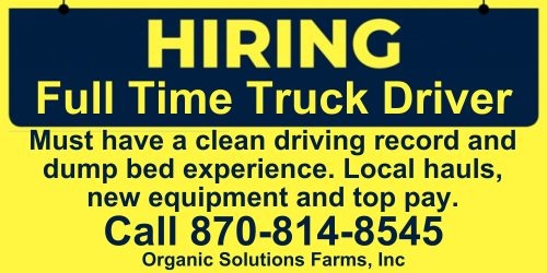 Organic Solutions Farms, Inc Truck Driver Needed