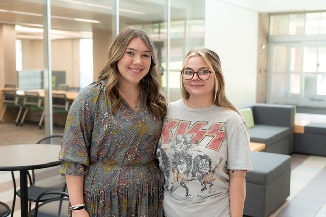 Jordan Self (left) and Mercedes McCool (right)